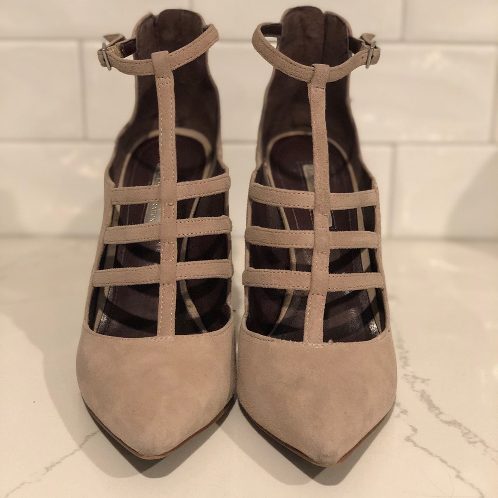 BCBGeneration Gray Suede Pumps